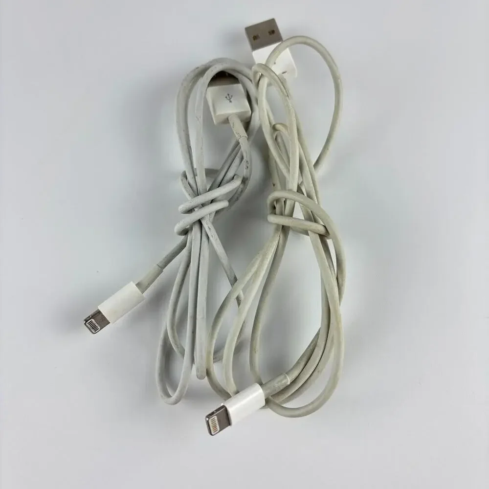 Apple Lightning to USB Cable 3.5ft Lot of 2 Genuine OEM